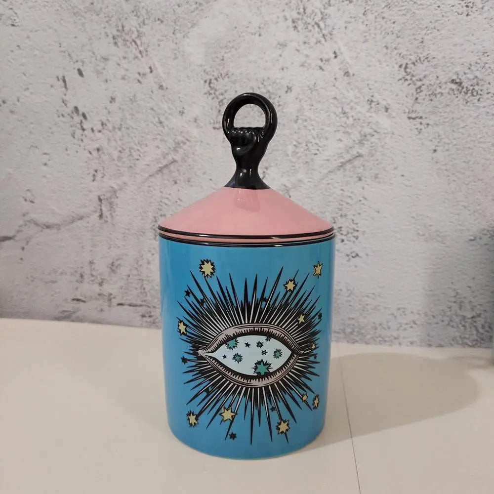 Handmade Big Eye Jar Candle Stash Box